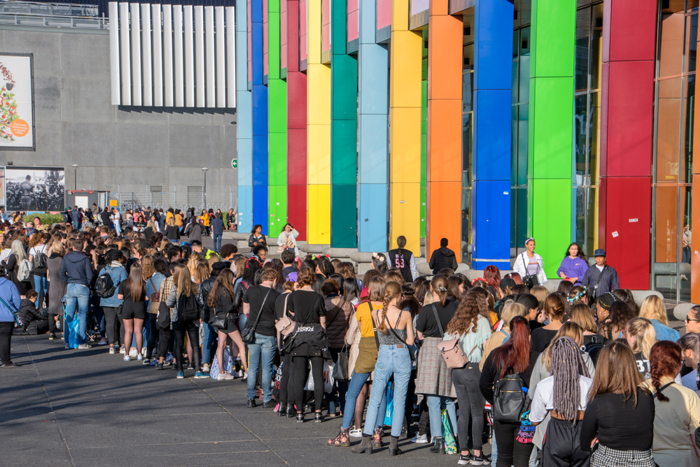 Waiting In Line For The BTS Concert At The Ziggo Dome Amsterdam The Netherlands 2018.