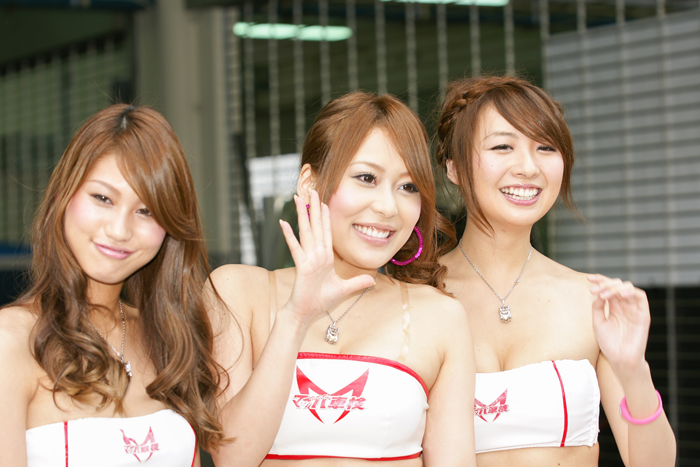 Race queen from Japan in pit walk during Japan Super GT Race Series at Sepang F1 Circuit, Malaysia.